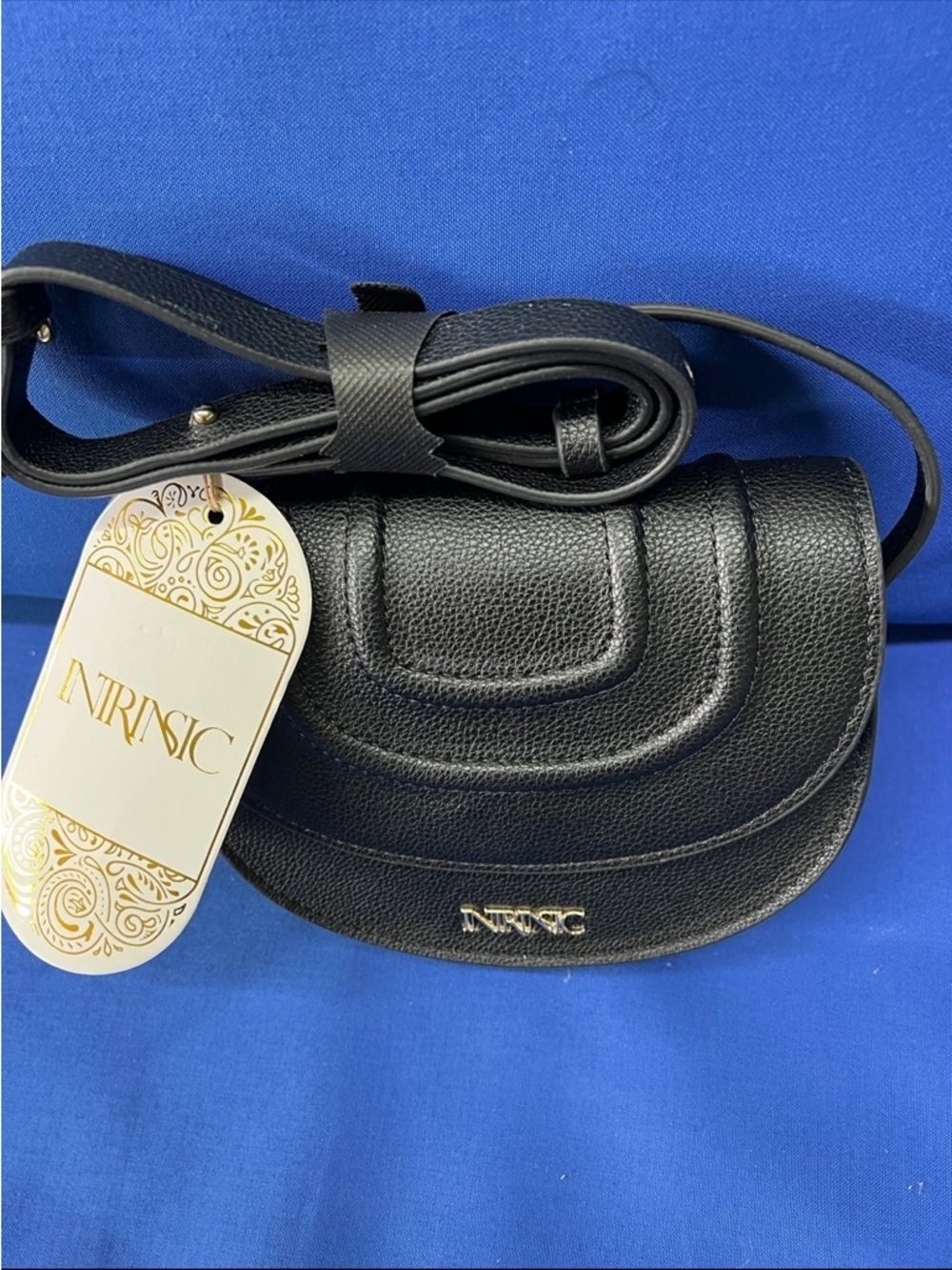 Black Leather Crossbody Bag